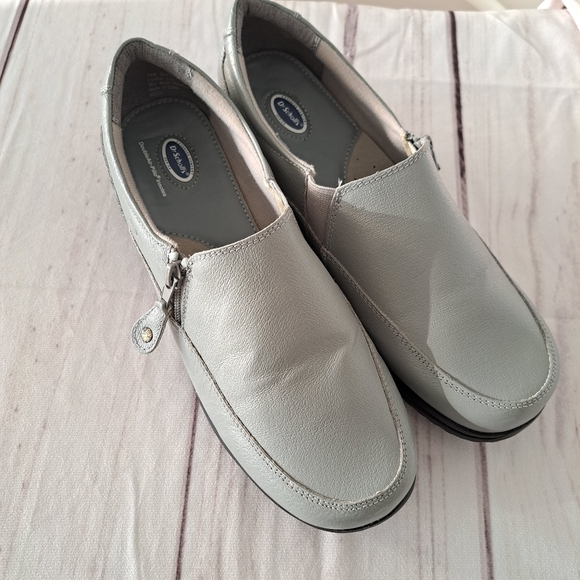 Dr Scholls Side Zip Loafer Size 11 W Gray DoubleAir-Pillo Insoles - Picture 1 of 5